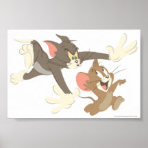 NO-Kontur Tom und Jerry-Verfolgung Plakat