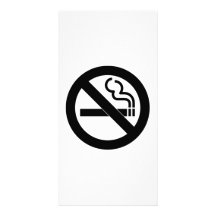 No Smoking Personalized Photo Card
