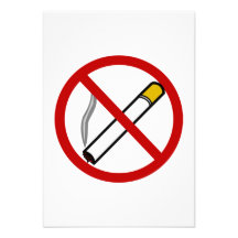 No Smoking Sign Announcements