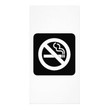 No Smoking Sign Customized Photo Card