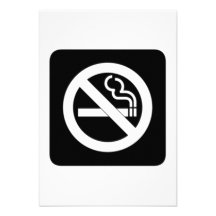 No Smoking Sign Personalized Announcements