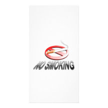 No Smoking Sign Photo Card Template