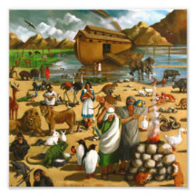 Noah und die Arche: Große Malerei, Bibel-Geschicht Kunstfoto