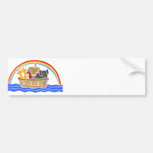 Noahs Arche christliches artwork_4 Autosticker