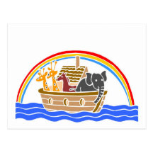 Noahs Arche christliches artwork_4 Postkarten