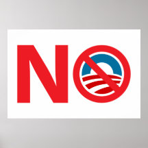 NObama AntiObama Plakat