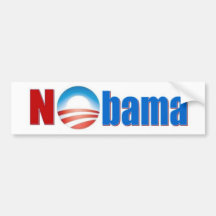Nobama - kein Obama Autoaufkleber