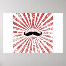 Nobles Schnurrbart-Plakat