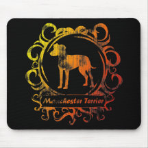 Nobles verwittertes Manchester Terrier Mousepads