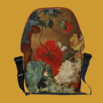 Noch Leben mit Blumen und Frucht kuriertaschen