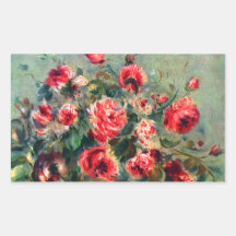 Noch Leben-Rosen von Vargemont durch Claude Monet Aufkleber