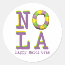 NOLA König Cake Aufkleber