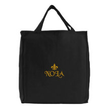 NOLA-Lilie Bestickte Tragetaschen