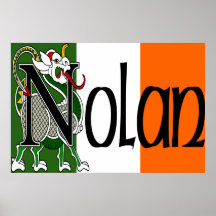 Nolan keltischer Drache-Druck Poster