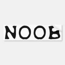 NOOB Ikone Autoaufkleber