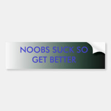 NOOBS SIND ZUM KOTZEN AUTOSTICKER
