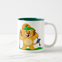Nordischer gehender Löwe Kaffeehaferl