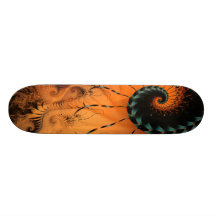 Nordisches Sonnenuntergang-Skateboard Personalisiertes Skateboard