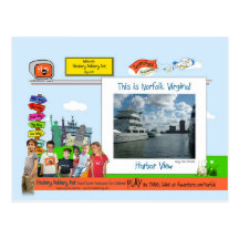 Norfolk, VA! Habor Ansicht Postkarten