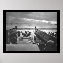 Normandie-Invasion an Invasionstag - 1944 Posterdruck