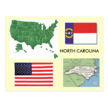 North Carolina, USA Postkarte