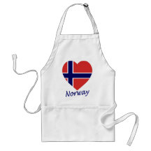 Norwegen-Flaggen-Herz Schürzen