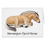Norwegische Fjord-Pferdegruß-Karte
