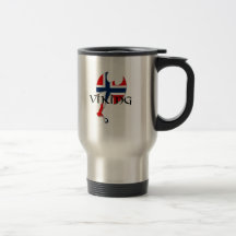 Norwegische Skandinavier Norge Norwegen Flagge Axt Tee Tasse