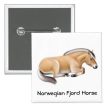 Norwegischer Fjord-PferdePin Anstecknadelbutton