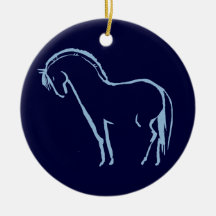 Norwegisches Fjord-Pferd Weihnachtsornament