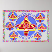 NOSA 7 STERNE - Karuna Reiki Plakatdrucke