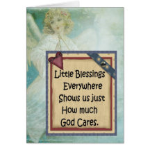 Notecard-Christentum kleiner Segen Karten