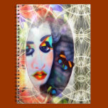 Notizbuch-`` Dame Butterfly´´ notizbücher