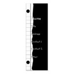 Notizbuch-Rand Visitenkarte