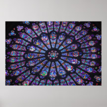 Notre- DameRosen-Fenster-Plakat