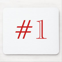 Nr. 1. rot und weiß. Gewohnheit Mauspads