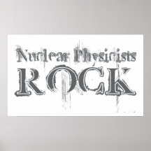 Nuklearer Physiker-Felsen Plakatdrucke