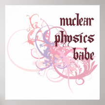 Nukleares Physik-Baby Plakate