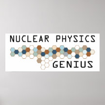 Nukleares Physik-Genie Plakatdrucke