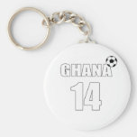 Numberes Fußball Jerseys und Geschenke - Ghana 14 Schlüsselanhänger
