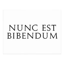 Nunc Est Bibendum Postkarte