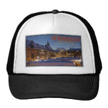 Nürnberg Christkindlesmarkt nachts Retrocap