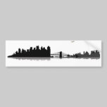 NY City Skyline autoaufkleber