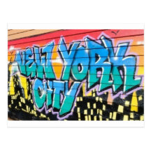 ny Graffiti Postkarten