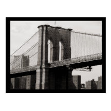 NYC Brooklyn-Brücken-Nahaufnahme Postkarten