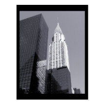NYC Chrysler Gebäude Postkarte