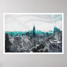 NYC_D.Grade fähiger Himmel Plakat