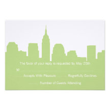 NYC Skyline-Hochzeit UAWG Karten Individuelle Einladungskarten