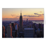 NYC Skyline kurz vor Sonnenuntergang Karte