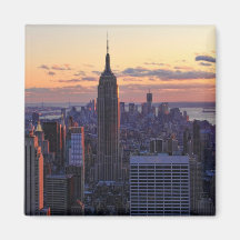 NYC Skyline kurz vor Sonnenuntergang Magnete